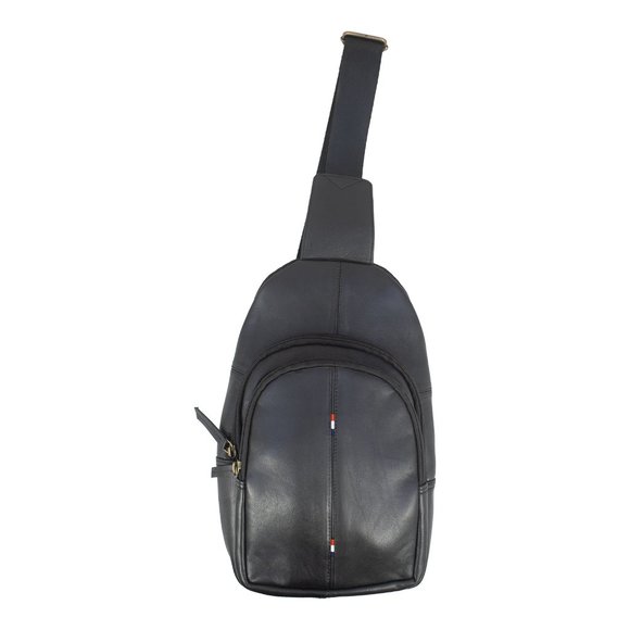 Travel Genuine Leather Crossbody Bag Backpack Sling Shoulder Bag - Picture 10 of 11